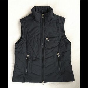 Rafaella Black puffer vest.  Size Medium